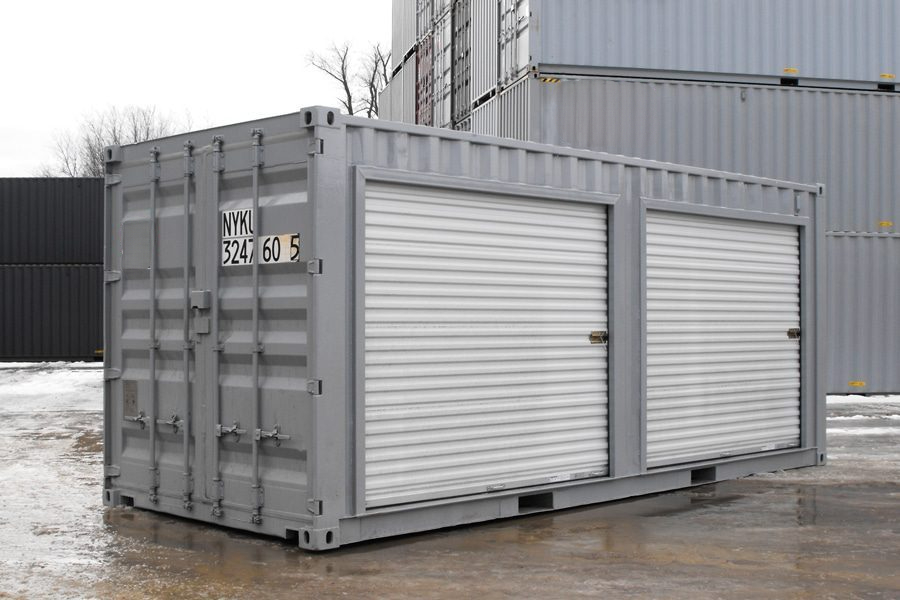 Conteneur de stockage 20 pieds avec portes roulantes – Image 4