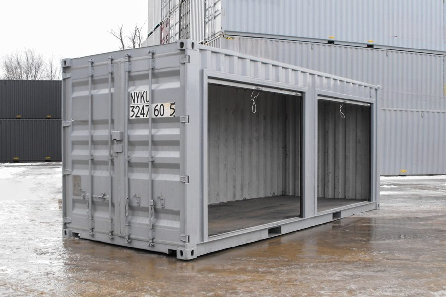 Conteneur de stockage 20 pieds avec portes roulantes – Image 8
