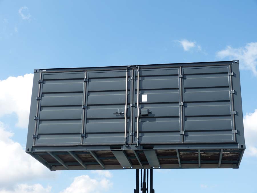 Container de stockage 20 pieds Open Side – Noir – Image 3